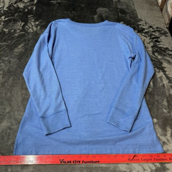 Large Lauren Ralph‎ Lauren RLL Monogram Blue Long Sleeve T-Shirt Medium - Picture 6 of 8